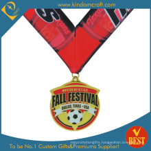 China Customized High Quality Imitation Enamel Soccer or Football Medal in High Quality